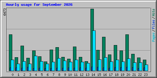 Hourly usage for September 2026